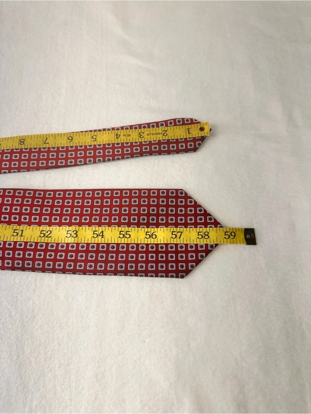 Men's Red Geometric Silk Tie - Classic Pattern Jos a bank